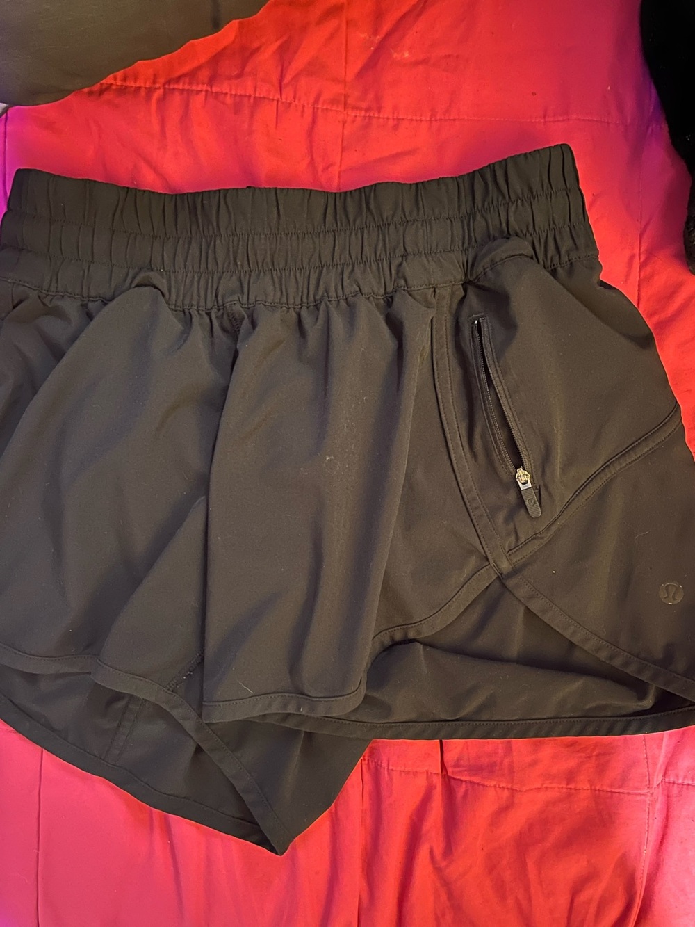 Lululemon Black Hotty Hot Lined Shorts Size 6